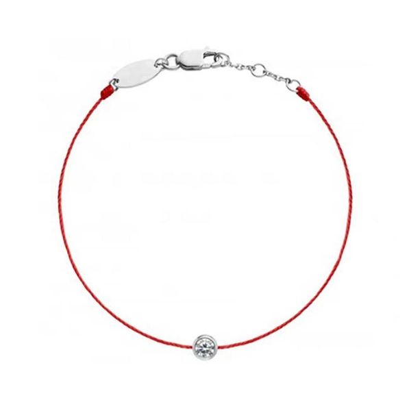 B01001F linha de linha vermelha feita à mão corda artesanal pulseiras pulseiras para mulheres presente de aniversário joias y11198813640