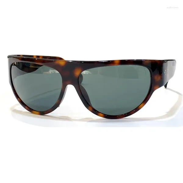 Occhiali da sole 2024 Retro Cat's Eye per unisex con occhiali sfumati alla moda di lusso dal design curvo e spesso