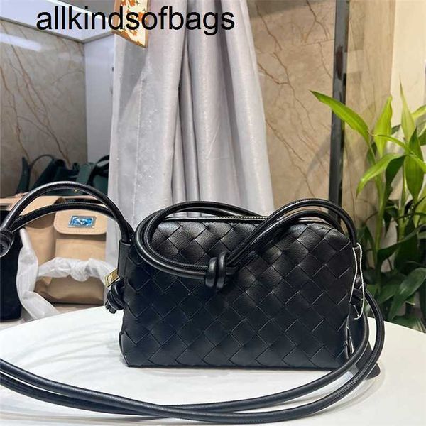Mini Loops BottegVenets Woven Crossbody Genuine Leather Handbag Genuine Leather Camera Woven Bags Cloud Shoulder Hand E2np