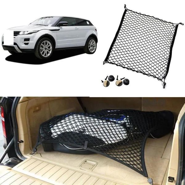 Organizzatore per Land Rover Range Rover Evoque Auto Veicolo Nero Baule posteriore Cargo Bagaglio Organizzatore Stoccaggio Rete sedile verticale semplice in nylon