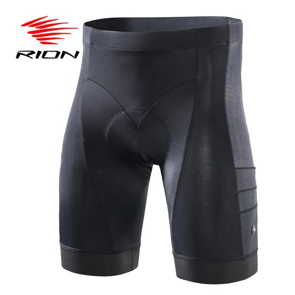 Underpants RION 3D Pad Cycling Mountain Bike Shorts uomini in discesa in bicicletta mtb mutande per protezione UV a secco rapido pantaloncini bianchi neri a secco rapido