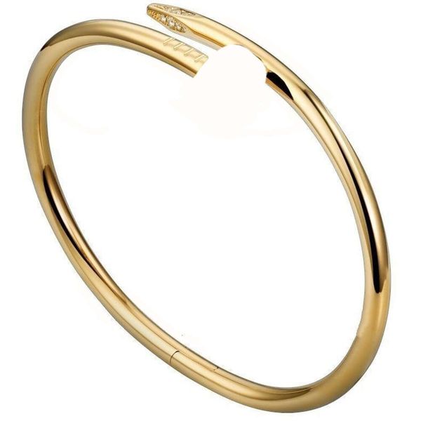 Браслет Love Золотой браслет браслет для ногтей Дизайнерские браслеты для женщин Мужские браслеты из сплава нержавеющей стали18K с покрытием Золото Серебро Роза Браслеты
