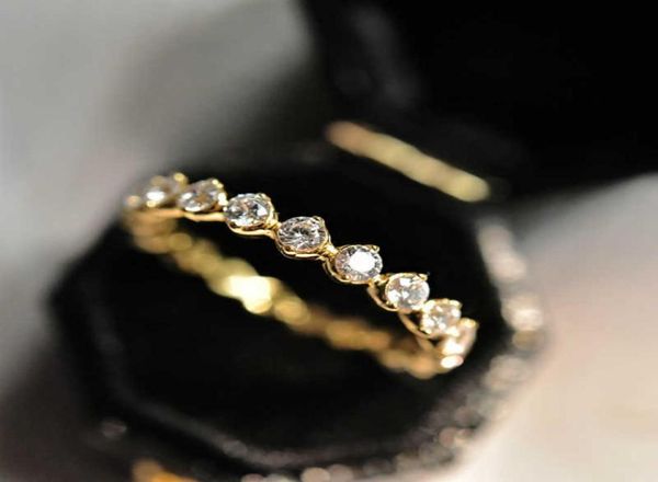 Стерлингового Серебра 925 пробы, белое золото, созданный муассанит, драгоценный камень, обручальное кольцо, простое индивидуальное кольцо для женщин, ювелирные изделия Y0723866711