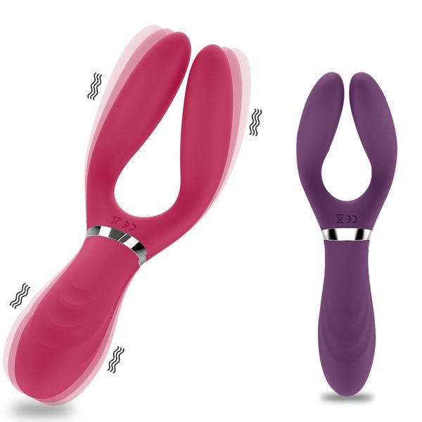 Brinquedos sexuais carregando vibrador em forma de Y, massageador de flerte e masturbação, produto de casal, brinquedos adultos de ovo de salto