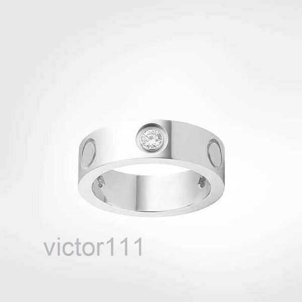 Classics Love Ring Designerring für Frauen 4 mm 5 mm 6 mm Ring 18 Karat vergoldet mit Diamanten Designerschmuck für Verliebte Ehering Jubiläumsschmuck GIF ERI1