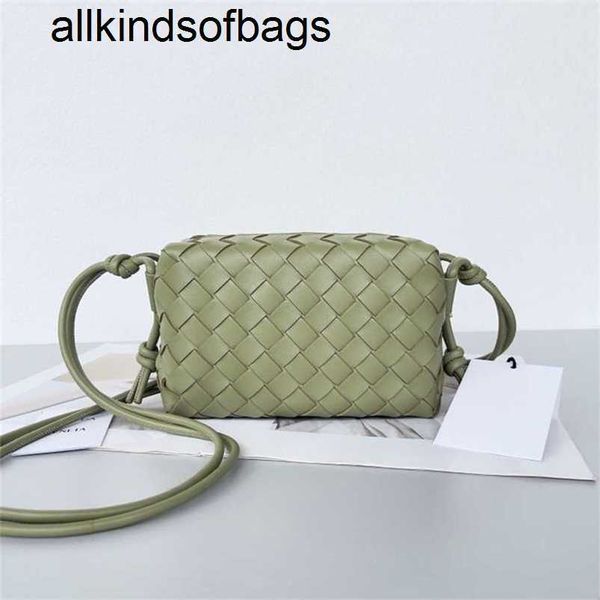 Mini döngüler bottegvenets dokuma crossbody orijinal deri çantalar kamera omuz bottegali venettaly klasik moda rahat dokuma sayaç kaliteqq