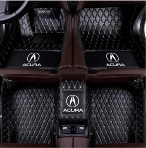 Teppiche geeignet für Acura TL ILX MDX RDX RLX TLX TSX ZDX20002021 Luxuriöse, maßgeschneiderte, wasserdichte Auto-Fußmatten