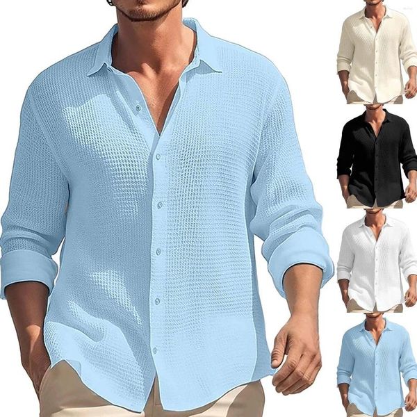 Homens camisetas Primavera e outono cor sólida camisa de manga comprida casa lazer moda mens veludo botão para baixo homens pequenos