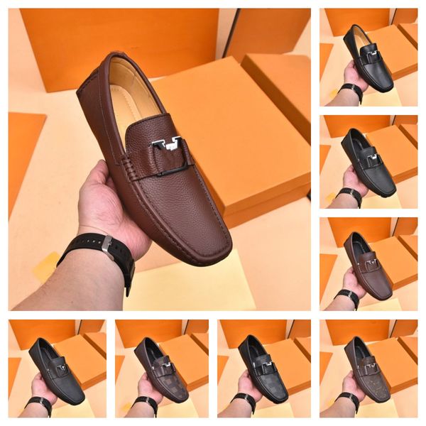 260 Style Fashion Leathers Man Shoe Luxury Casual Flat Men Shoes designer Mocassini traspiranti impermeabili Mocassini in vera pelle da uomo Comodi