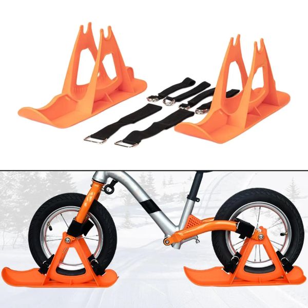 Winter Schnee Schlitten Fahrrad Ski Schlitten Rodeln Skifahren Schlitten Sport Rodel weiß 231225