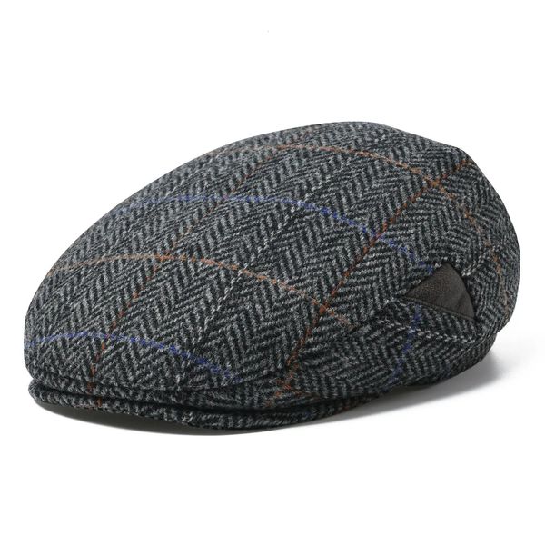 JANGOUL Herren Irish Flat Cap Wolle Tweed Gatsby Sboy Cap Causal Herringbone Ivy Hat 231225