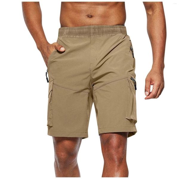 Männer Shorts 2024 Sommer Solide Männer Hohe Qualität Casual Business Social Elastische Taille Mehrfarbige Farben Strand