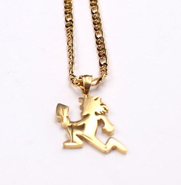 Punk Small 1039039 Gold ICP Hatchetman Charm Juggalo Anhänger Edelstahl Halskettenkette 24039039 NK Link1198982