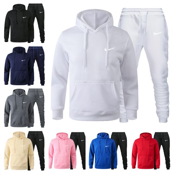 Moda Tasarımcı Hoodies Mens Trailsuit Set Açık Spor Giyim Kazak Pantolon Fussballtrikots Set Basketbol Yoga Set Kalın Hoodies Nikie Giyim Giyim Eşleştir