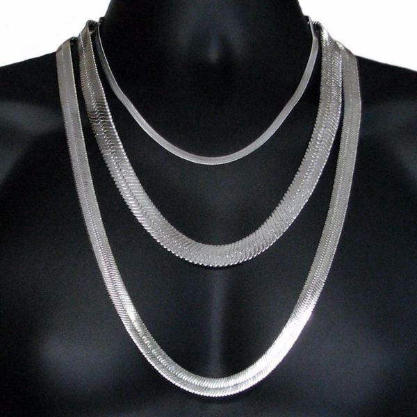 Mens Hip Hop Herringbone Gold Chain 75 1 1 0 2cm Silver Gold Color Herringbone Chain Statement Necklace High Quality Jewelry319P