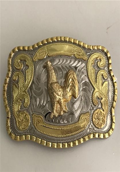 1 adet serin gümüş altın tavuk batı kovboy kemer tokası hebillas cinturon3333388