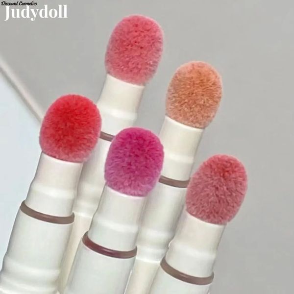 Judydoll Air Cushion Lip Glaze Fosco Pó Argila Creme Batom de Longa Duração À Prova D 'Água Vermelho Lama Tijolo 231225