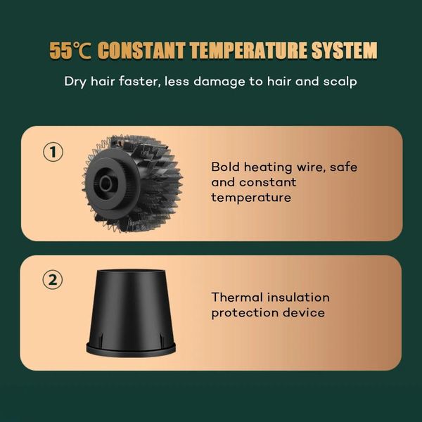 Ds secadores 3 em 1 escova secador de ar quente pente para modelador alisador cabelo negativo iônico styler ferramentas 3 modos estilo cabelo