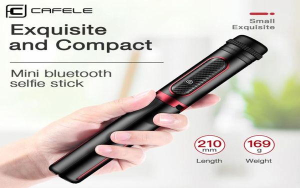 Cafele 3 in 1 Wireless Bluetooth Selfie Stick Stabilizzatore cardanico Pieghevole treppiede portatile Monopiede con telecomando per telefono LJ23507210