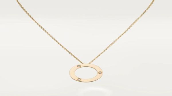 collana di design in oro pendenti con anelli gioielli firmati per donna argento rosa acciaio inossidabile gioielli con diamanti mariti mogli timel8564612