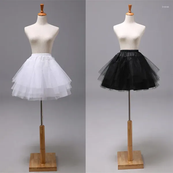 Damen-Nachtwäsche, 22/35/45 cm, Petticoat, Unterrock, kurzer Rock ohne Knochen, Unterstützung für Hochzeitskleid, Hosenträger, Lolita, Ballett, Rockabilly, Krinoline