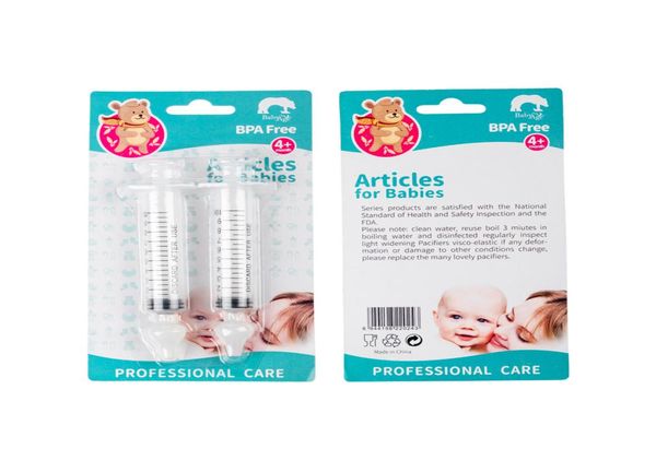 Conjuntos de presentes 2 Pcs Bebê Nariz Limpo Tubo de Agulha Infantil Cuidados com o Bebê Aspirador Limpador 10ml Rinite Nasal Washer8746836