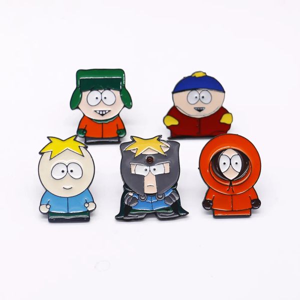 SouthPark Eric Cartman Ass Badge Cartoon Animationl Brosche Pin Cute Boy Accessoire S006 BJ