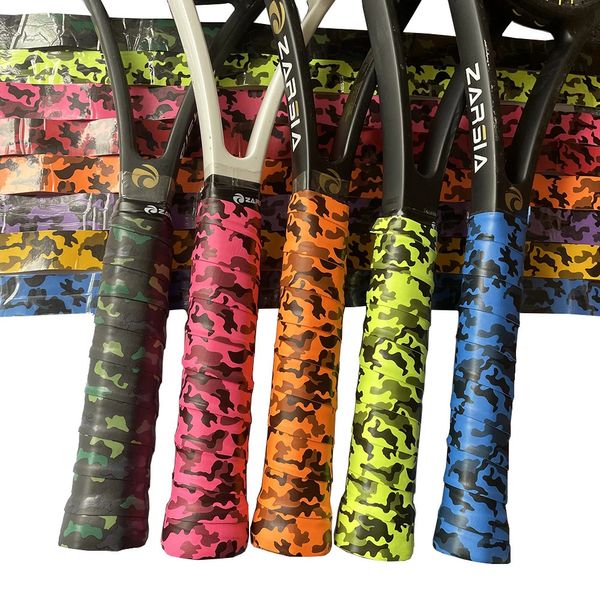 100 pezzi ZARSIA Varie stampe Overgrip da tennis Tacky Camouflage Manopole per racchetta da badminton Fasce per il sudore Squash Assorbito Avvolge Nastri 231225