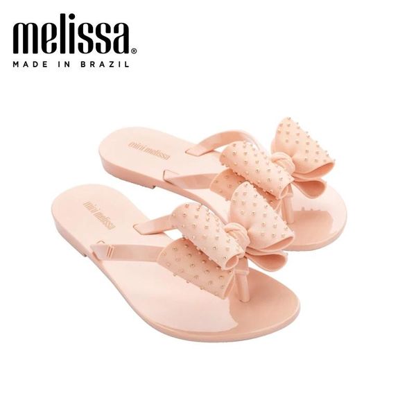 Flops Melissa Big Bow Frauen Gelee Schuhe Flip Flop 2021 neue Frauen Flat Pantoffeln Gelee Sandalen Melissa Brasilianische Jelly -Gelee -Schuhe