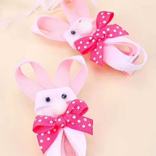 Haarschmuck, 2 Stück, niedliche Band-Clips für Babys, Ostern, Haarspangen, Kopfbedeckung, handgefertigte Prinzessin-Haarnadeln, Kinder-Haarklammer