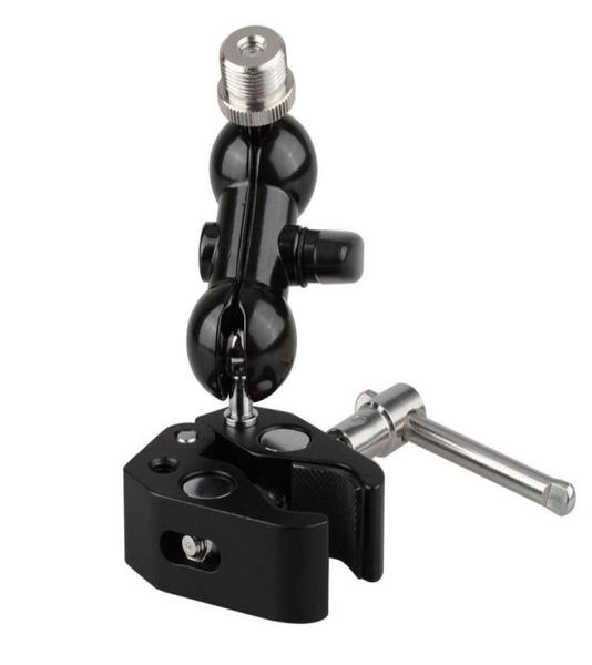 CAMVATE Morsetto a granchio Mini supporto per fotocamera con testa a sfera con filettatura maschio da 58 pollici per microfoni2540865