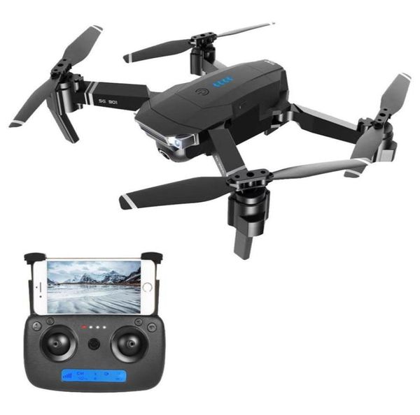 ZLRC SG901 YUE 4K WIFI Drone RC dobrável com câmera grande angular ajustável Posicionamento de fluxo óptico RTF Black3798027