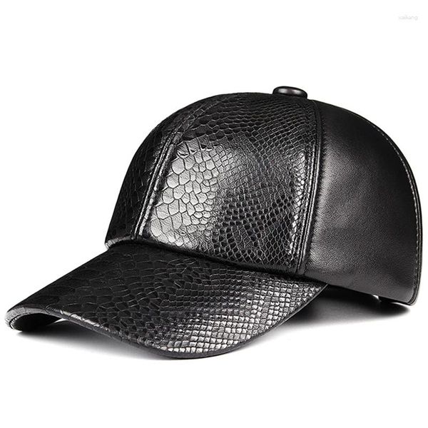 Bola bonés qualidade real boné de couro para homens mulheres sólida inverno ovelhas marca de beisebol snap back chapéu osso masculino cabido chapéus