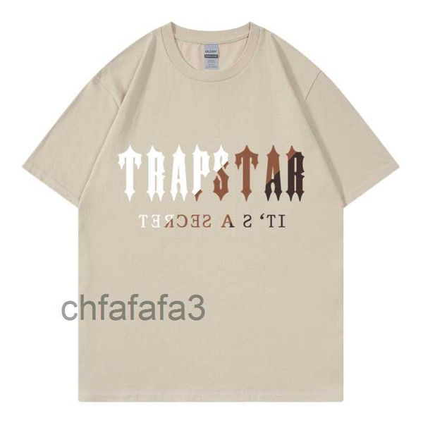 2023 New Trapstar Lettera Stampa T-shirt da uomo Classica Tendenza moda casual per uomini e donne Puro cotone Semplice T-shirt sportiva Fidanzato Fidanzata Regalo LMBI