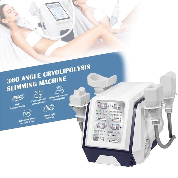 Máquina de emagrecimento de congelamento de gordura de silicone 4D 360 Vácuo Crioterapia Cool Body Sculpting Fat Freeze Cryolipolysis Beauty Equipment para remoção de gordura da barriga