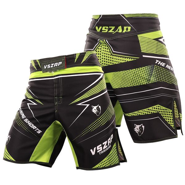 VSZAP Новые тренировочные боевые соревнования спорт быстро высушенные зеленые шорты Boxing Shorts Summer Jujutsu Gym Traning Shorts Mma mma Muay thai