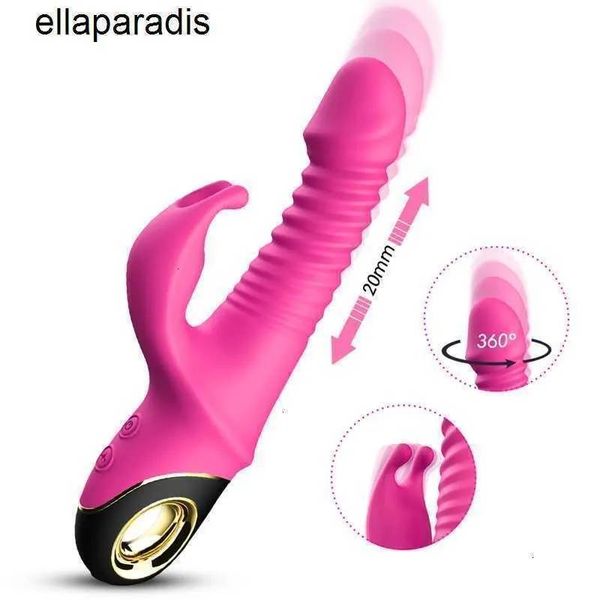 Massagegeräte Sexspielzeug Massagegerät Sebiger Rabbit Vibratoren Weiblicher Dildo Vagina G-Punkt Klitoris Nippel Dual Stimulator Masturbatoren