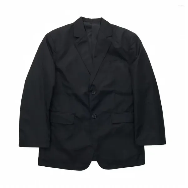 Erkek Suit Lüks Tasarım Takım Klasik Stil Sonbahar Pocket Üçgen Logosu Siyah Düğme Gevşek ve Rahat Moda Erkekler
