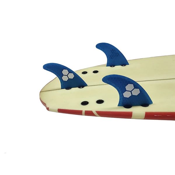 UPSURF FCS G5 Surf Fins Double Tabs M Fin Honeycomb Surfboard Fin Blaue Farbe Surffinne Quilhas Thruster Surfzubehör 231225