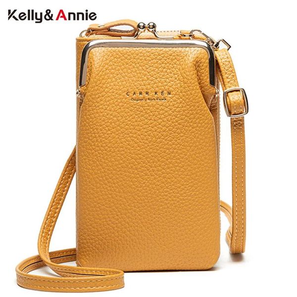 Bags Fashion Women Mini Crossbody Bag & Handbag Clips Phone Packet Female Clutch Wallet Ladies Small Purse Pu Leather Shoulder Bags