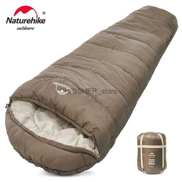 Schlafsäcke Naturehike Schlafsack MJ300 -1 Leichter MJ600 -12 Mumienschlafsack Outdoor Camping Baumwolle WinterschlafsackL231226