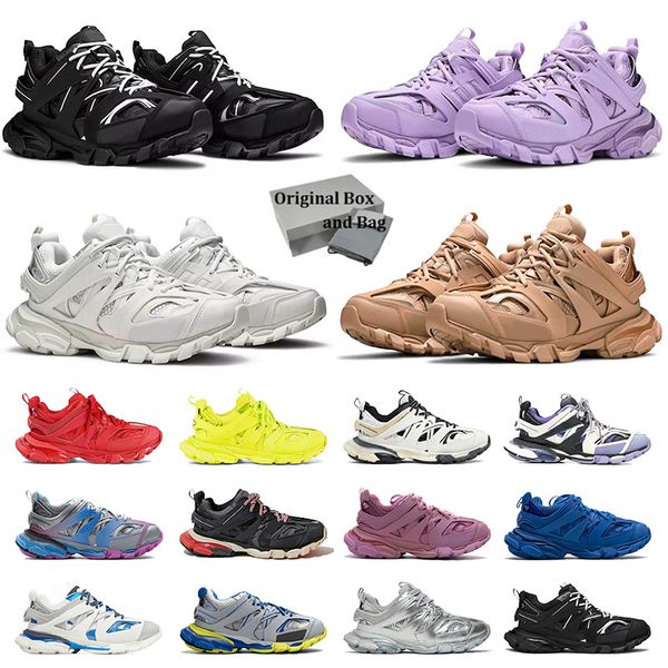 Balencaigas Shoes Balenciaga Track Runners 3  Balanciaga Belenciaga Dress Shoes Woman Pink All Black White Blue Colorful【code ：L】Platform Mens Womens Trainers Designer Sneakers