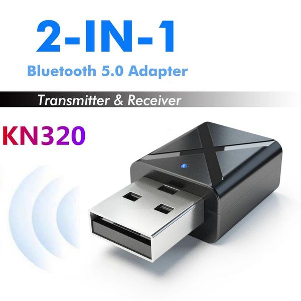 Conectores 70 pçs/lote USB Transmissor Receptor Sem Fio Bluetooth5.0 Áudio Música Estéreo Adaptador Dongle Para PC TV Bluetooth Speaker Headphone