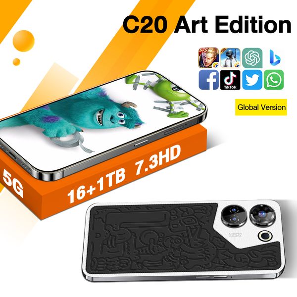 C20 Art Edition 5G Smartphone 8800mAh Snapdragon 8 Gen2 Akku 16GB+1TB 7,3