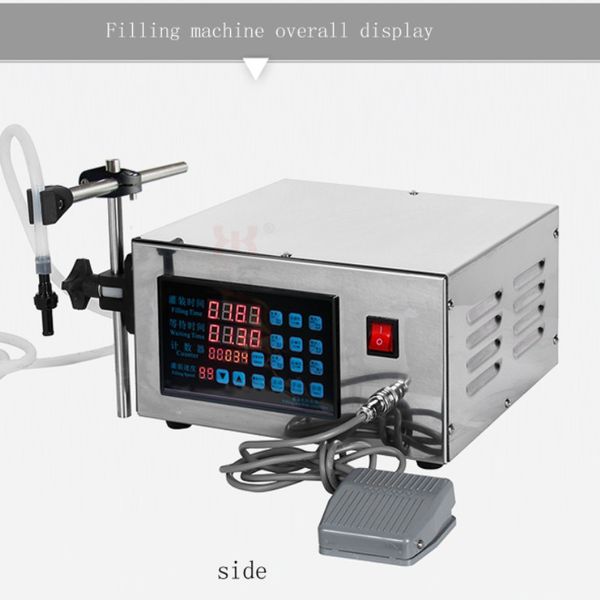 Gıda Sınıfı Manyetik Pompa CNC Sıvı Dolgu Makinesi Likör İçecek Mineral Su Otomatik Küçük Kantitatif Doldurma Makinesi