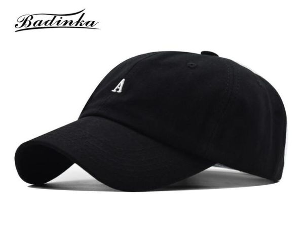 Nuovo Designer Lettera ricamata Berretto da baseball Snapback Donna Uomo Nero Bianco Giallo Verde Papà Cappelli aderenti Sombrero Hombre 2103114155837