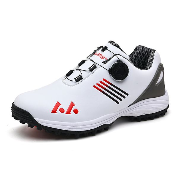 Moda verão sapatos rotativos novos sapatos de golfe moda verão cadarços rotativos esportes de lazer leves sem picos.