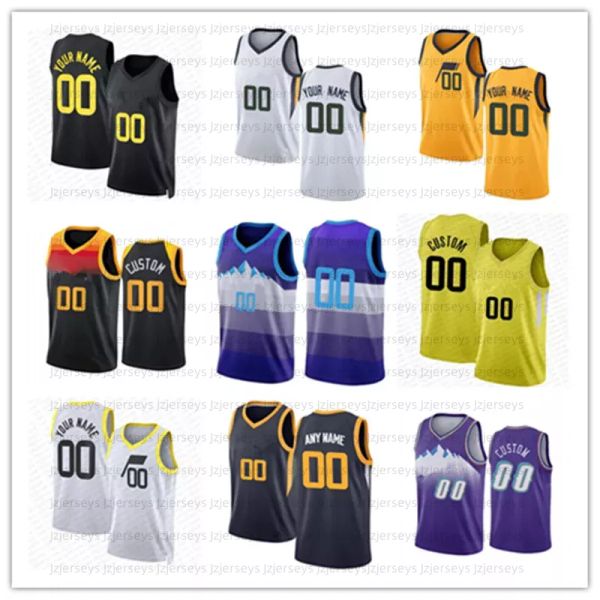 Clarkson Mike Utahs Basketballtrikot Jugend Kinder Kelly Olynyk Conley Rudy Gay Collin Sexton Lauri Markkanen Jarred Vanderbilt Basketballtrikot Herren