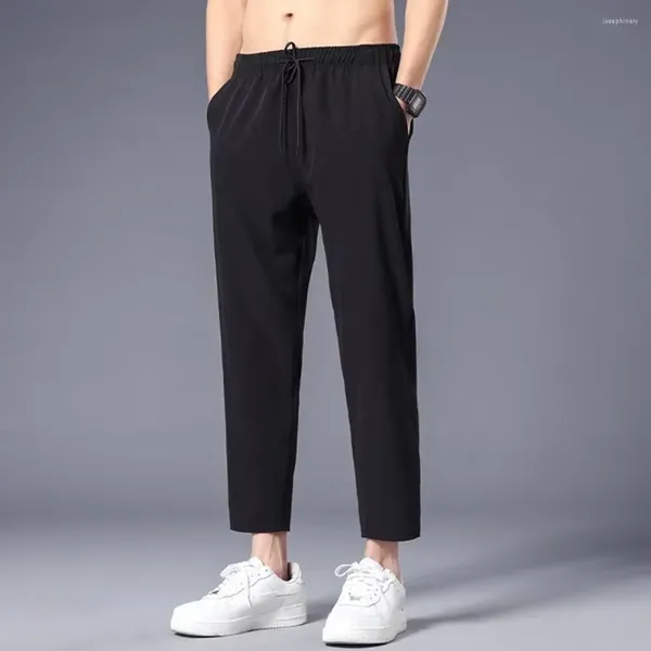 Calças de brim das mulheres calças dos homens lazer sweatpants faixa ativa respirável treino negócios formal harem masculino confortável moda