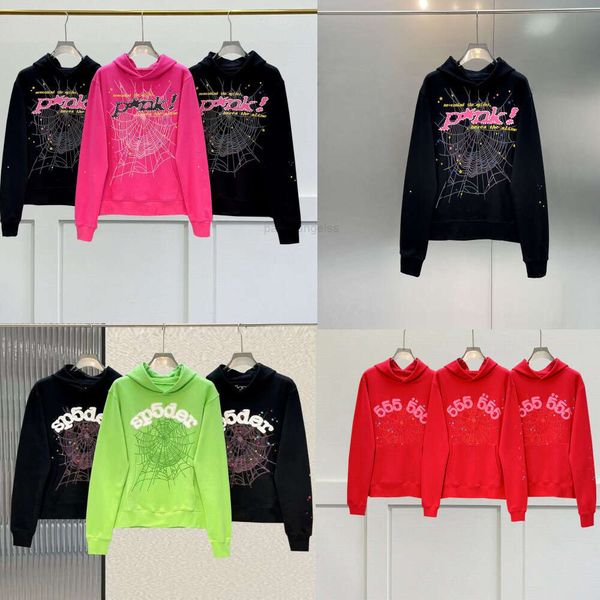 50 % Rabatt~Spider Pink Sp5der Hoodies Spider 555 Young Sweatshirts pinker Kapuzenpullover Designer Streetwear Thug 555555 Angel Hoody Men Women 11 Web Pullover Schneller Weg50%Rabatt~